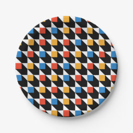 カラフル正方形プレート ペーパープレート