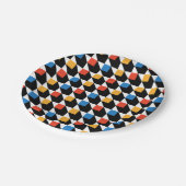 カラフル正方形プレート ペーパープレート (アングル)