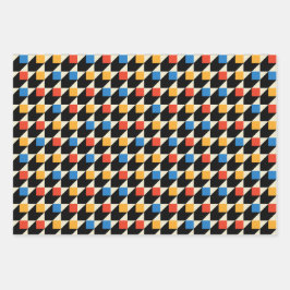 カラフル正方形ラッピング紙 ラッピングペーパーシート