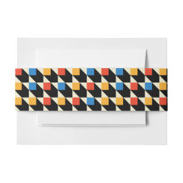 カラフル正方形招待状用帯 招待状ベリーバンド