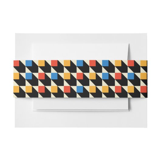 カラフル正方形招待状用帯 招待状ベリーバンド (正面例)