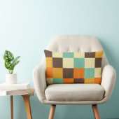 カラフル正方形05 ランバークッション (椅子)