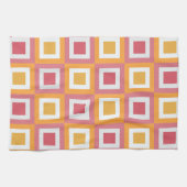 カラフル正方形 キッチンタオル (横)