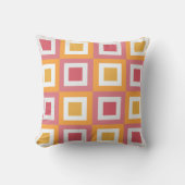 カラフル正方形 クッション (正面)
