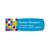 カラフル正方形 ラベル (正面)