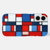 カラフル正方形 Case-Mate iPhoneケース (裏面 (横))