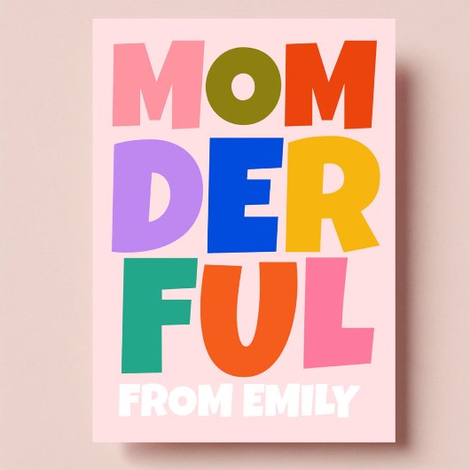 カラフル母の日の写真 カード
