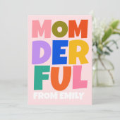 カラフル母の日の写真 カード (スタンド正面)