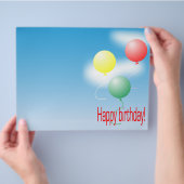 カラフル気球 チラシ (手)