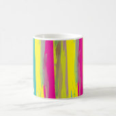 カラフル水の色のテクスグランジチャ コーヒーマグカップ (中央)