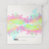 カラフル水の色絵を描（ばちゃばちゃ）跳ねる プレイスカード (外部開封)