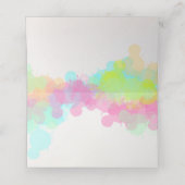 カラフル水の色絵を描（ばちゃばちゃ）跳ねる プレイスカード (内部開封)