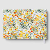 カラフル水カラーフローラ結婚 ゲストブック (裏面)