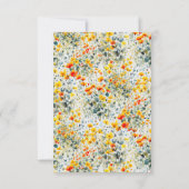 カラフル水カラーフローラ結婚 セーブザデート (裏面)