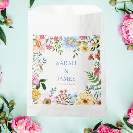 カラフル水カラーフローラ結婚 フェイバーバッグ