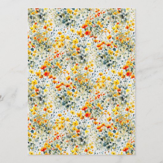 カラフル水カラーフローラ結婚 メニュー (裏面)