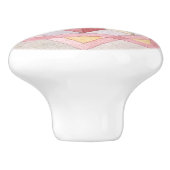 カラフル水彩幾何模様フローラ セラミックノブ (側面)