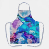 カラフル水彩抽象化 エプロン (正面)