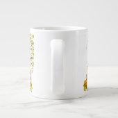 カラフル水彩本棚 ジャンボコーヒーマグカップ (裏面)