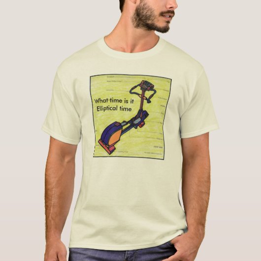 カラフル水彩楕円形バイクフィットネス Tシャツ (正面)