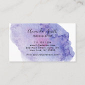 カラフル水彩筆跡ユニーク 名刺 (裏面)