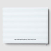 カラフル水彩花結婚リース ゲストブック (裏面)