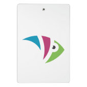 カラフル水族館フィッシュイラストレーションデザイン ミニクリップボード (裏面)