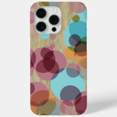 カラフル水玉模様アートパターフェイクン木目 Case-Mate iPhoneケース (裏面)