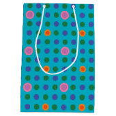 カラフル水玉模様カスタムフィッシュインザシー抱き枕 ミディアムペーパーバッグ (裏面)