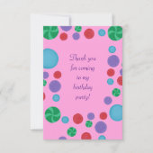 カラフル水玉模様サンキューカード サンキューカード (正面)