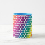 カラフル水玉模様パターンの斑点状マグカップ マグカップ (中央)