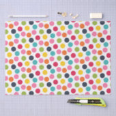 カラフル水玉模様パターンティッシュペーパー 薄葉紙 (クラフト)