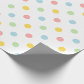 カラフル水玉模様パターン休日ラッピング紙 ラッピングペーパー (角)