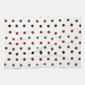 カラフル水玉模様パターン キッチンタオル (横)