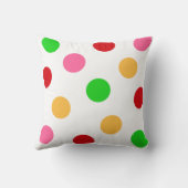 カラフル水玉模様パターン クッション (裏面)
