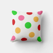 カラフル水玉模様パターン クッション (正面)