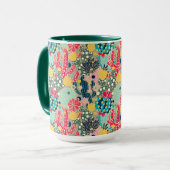 カラフル水玉模様パターン マグカップ (正面左)