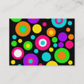 カラフル水玉模様パターン 名刺 (裏面)