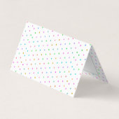 カラフル水玉模様パターン 名刺 (裏面)