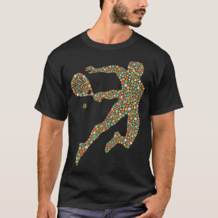 カラフル水玉模様パデルプレーヤードットデイ Tシャツ