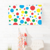 カラフル水玉模様ビニールバナー 横断幕 (インサイチュ)