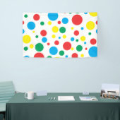 カラフル水玉模様ビニールバナー 横断幕 (トレードショー)