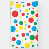 カラフル水玉模様ビニールバナー 横断幕 (縦)