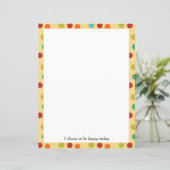 カラフル水玉模様文房具紙 (スタンド正面)