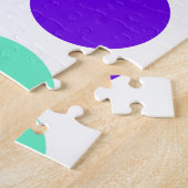 カラフル水玉模様象パズル ジグソーパズル (側面)