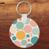 カラフル水玉模様 キーホルダー (正面)