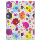 カラフル水玉模様 クリップボード (裏面)