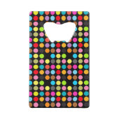 カラフル水玉模様 クレジットカード栓抜き (裏面)