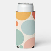 カラフル水玉模様 スリム缶クーラー (Seltzer正面)