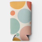 カラフル水玉模様 スリム缶クーラー (正面)